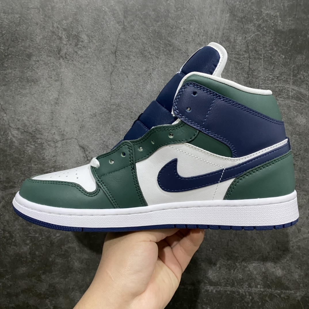 本地260 GC(dt)过验版 Air Jordan AJ1 Mid 中帮 蓝绿DZ5326-300