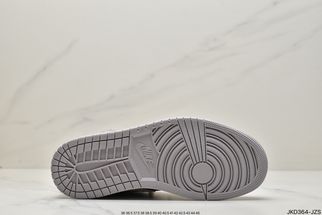 160 Air Jordan I Mid 'White and Phantom' 以 “inside out” 结构DM9652-100