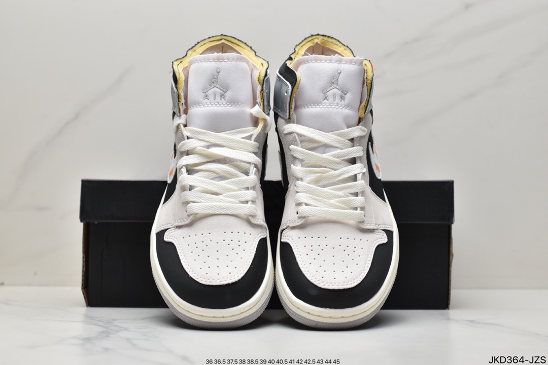 160 Air Jordan I Mid 'White and Phantom' 以 “inside out” 结构DM9652-100