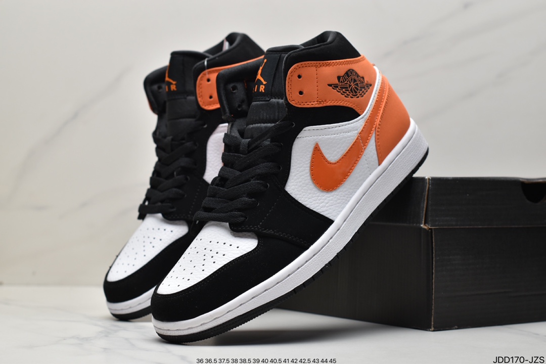 120 耐克Nike Air Jordan 1 Mid”Green Yellow”AJ1乔丹一代中帮554724-113