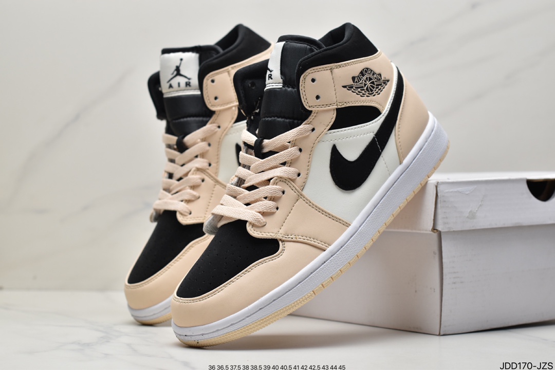 120 耐克Nike Air Jordan 1 Mid”Green Yellow”AJ1乔丹一代中帮554724-113