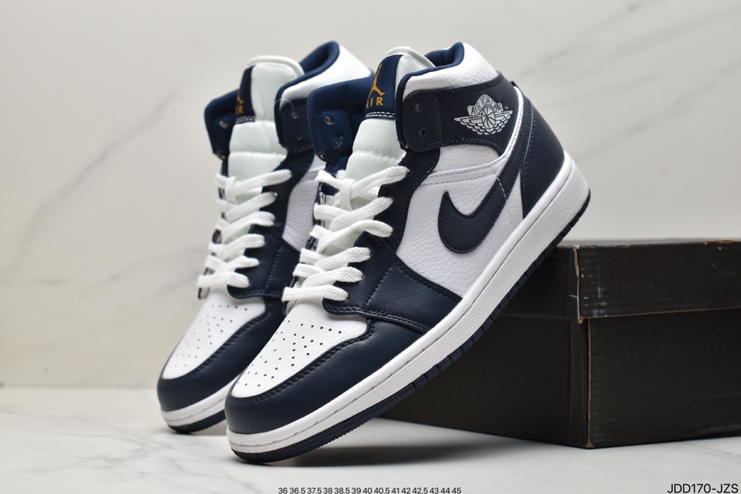 120 耐克Nike Air Jordan 1 Mid”Green Yellow”AJ1乔丹一代中帮554724-113