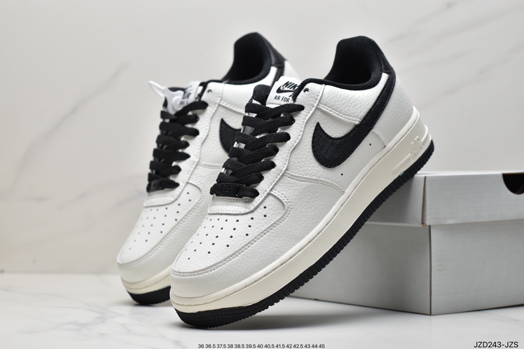 Nike Air Force1 white and blue low top casual sneakers NK6369-566