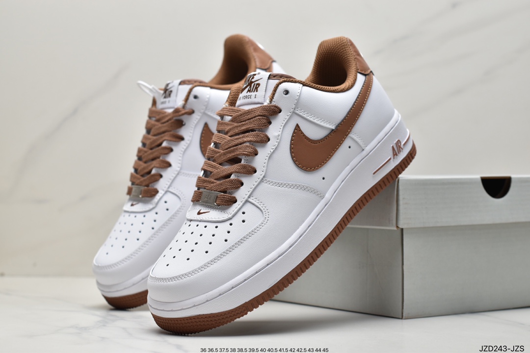 Nike Air Force1 white and blue low top casual sneakers NK6369-566