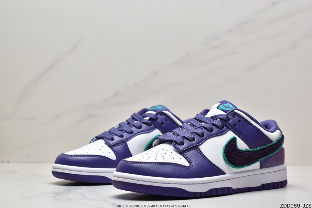 230 Nike SB Dunk Low”Chenille Swoosh Purple White”扣篮DQ7683-100