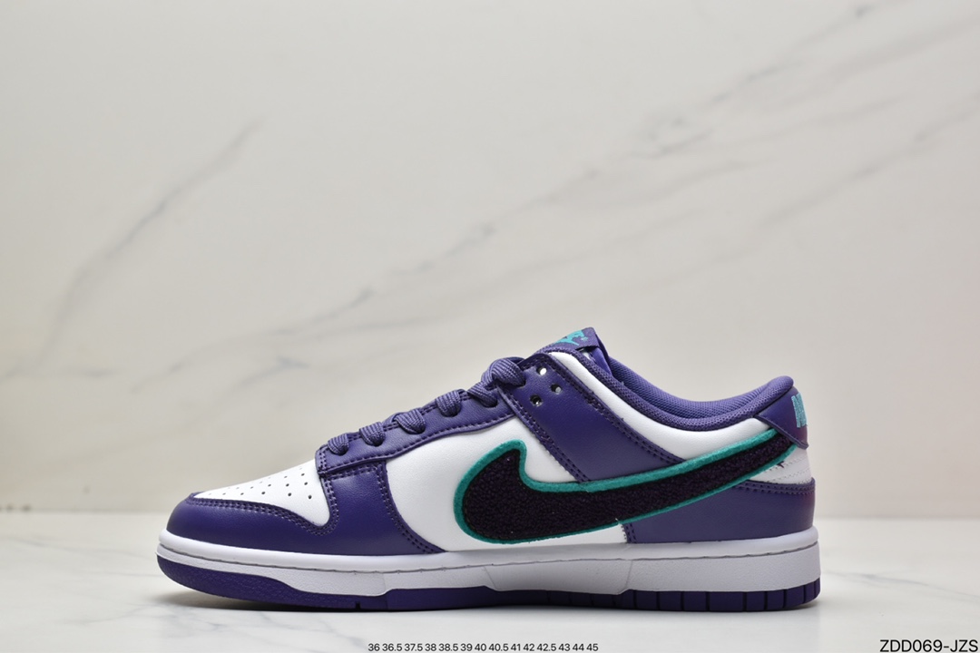 230 Nike SB Dunk Low”Chenille Swoosh Purple White”扣篮DQ7683-100
