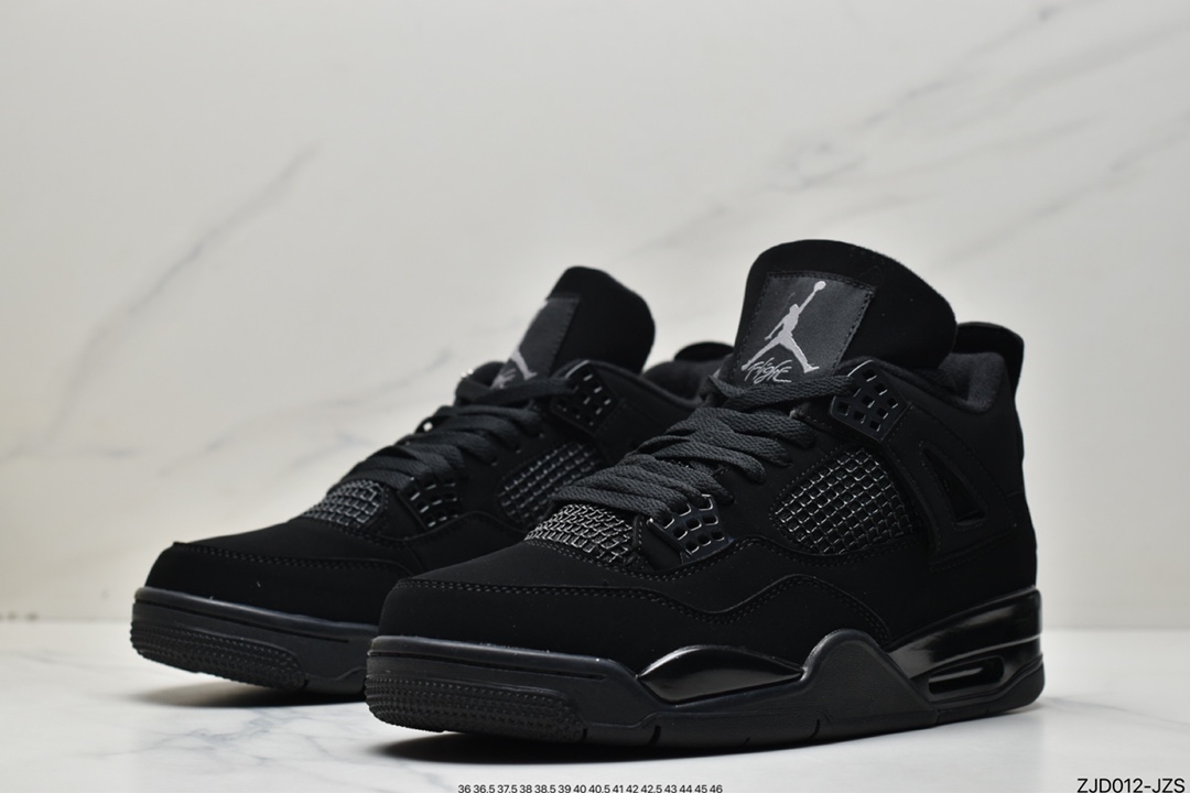 240 耐克Nike Air Jordan 4 Retro”Black Cat”AJ4代中帮篮球鞋CU1110-010