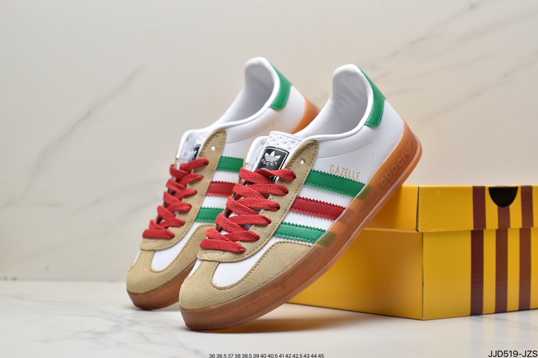 Heavyweight joint Adidas｜GUCCI cost-effective version of the clover logo and the iconic three bars as design elements 707848 9STUO 4860