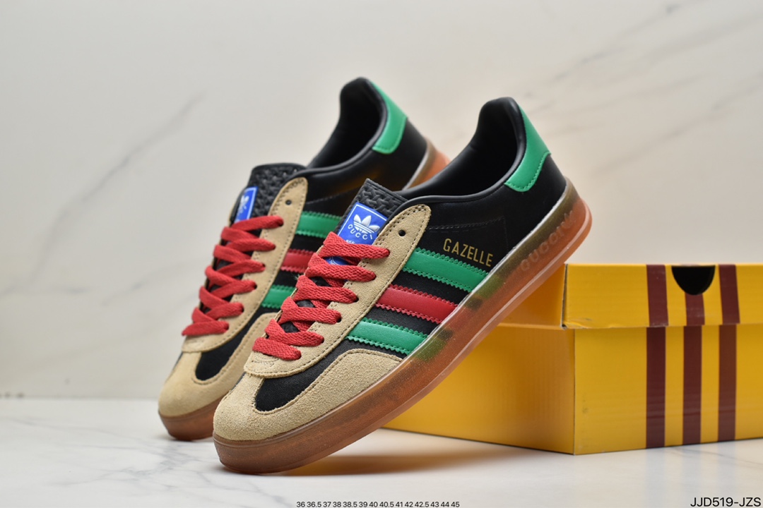 Heavyweight joint Adidas｜GUCCI cost-effective version of the clover logo and the iconic three bars as design elements 707848 9STUO 4860