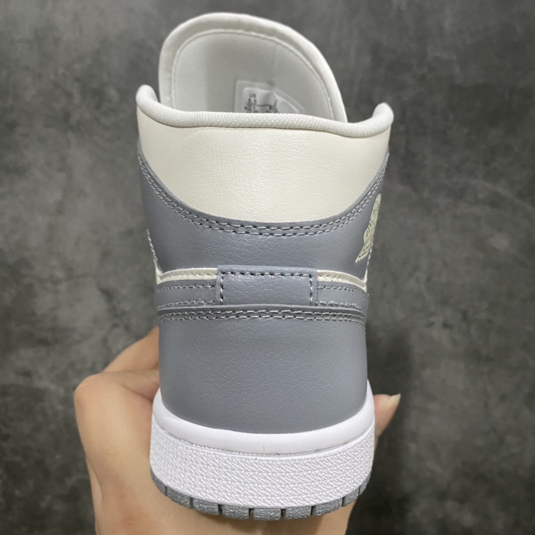 GC(dt) verified version AJ1 Mid gray and white small middle help soot small new color BQ6472-115