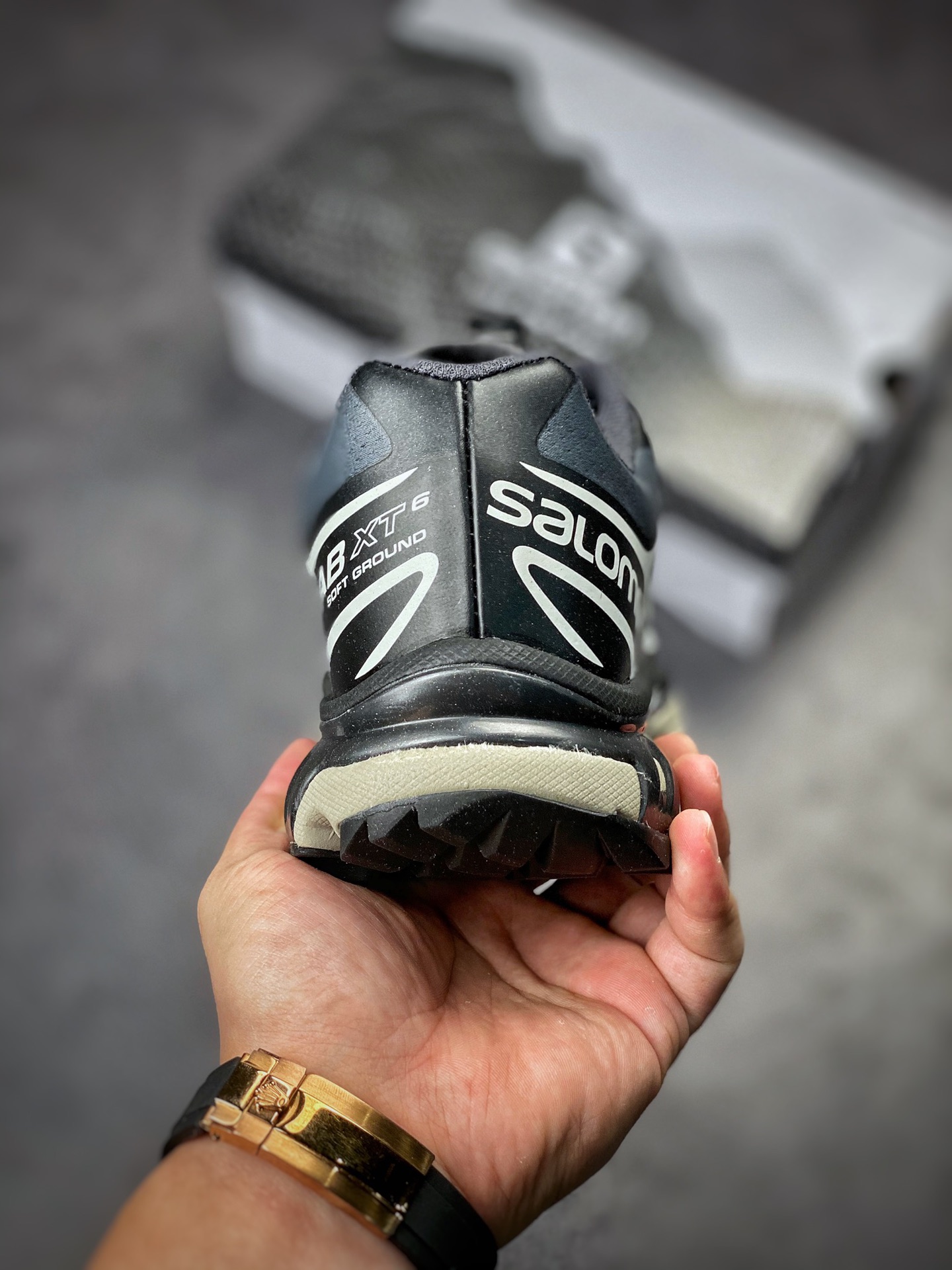 Salomon/Salomon XT-6 black and white gray 417170-31