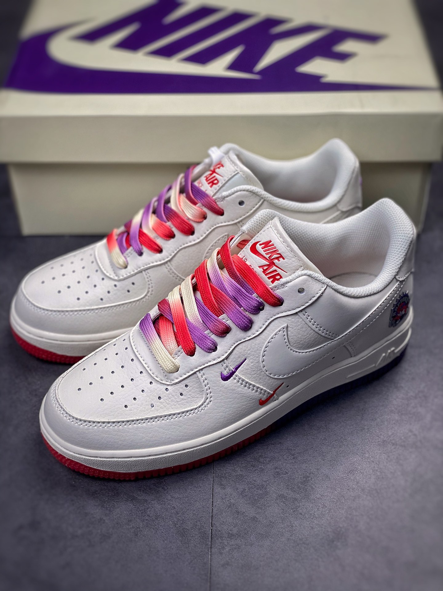 Nike Air Force 1 Low 07 串标紫红小钩 KK6325-015
