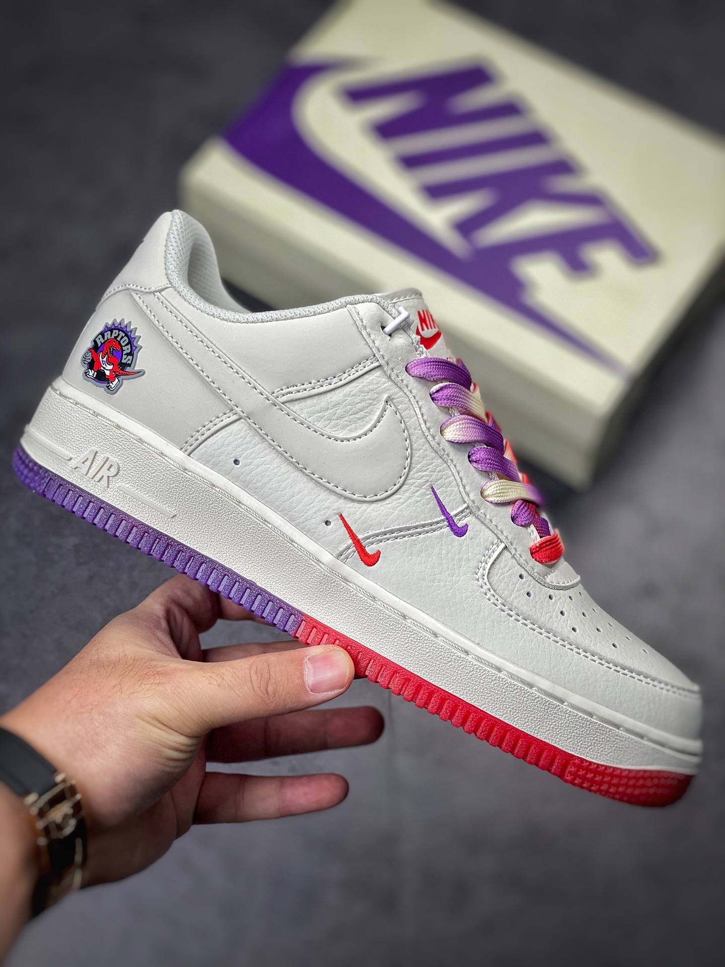 Nike Air Force 1 Low 07 串标紫红小钩 KK6325-015