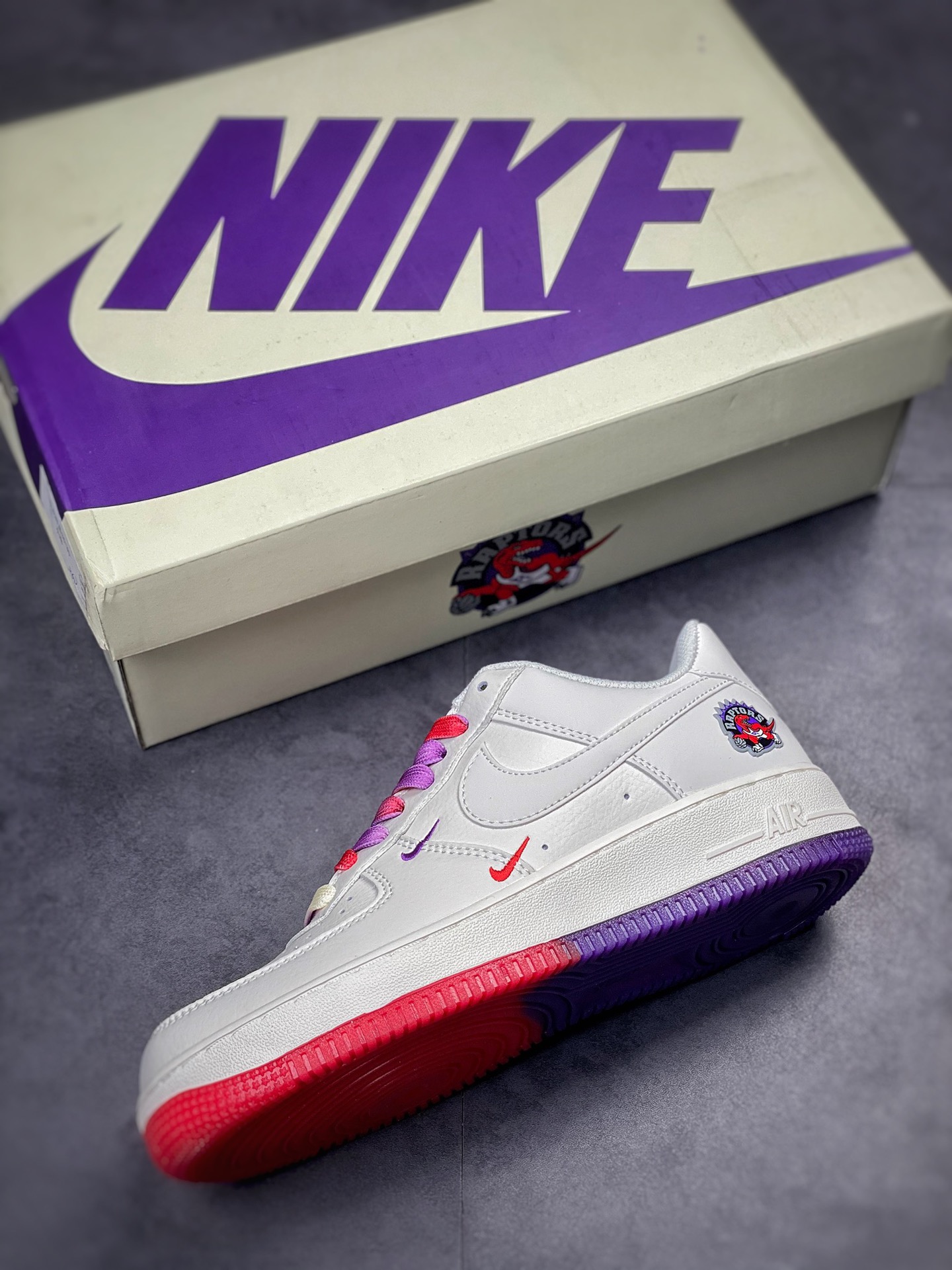 Nike Air Force 1 Low 07 串标紫红小钩 KK6325-015