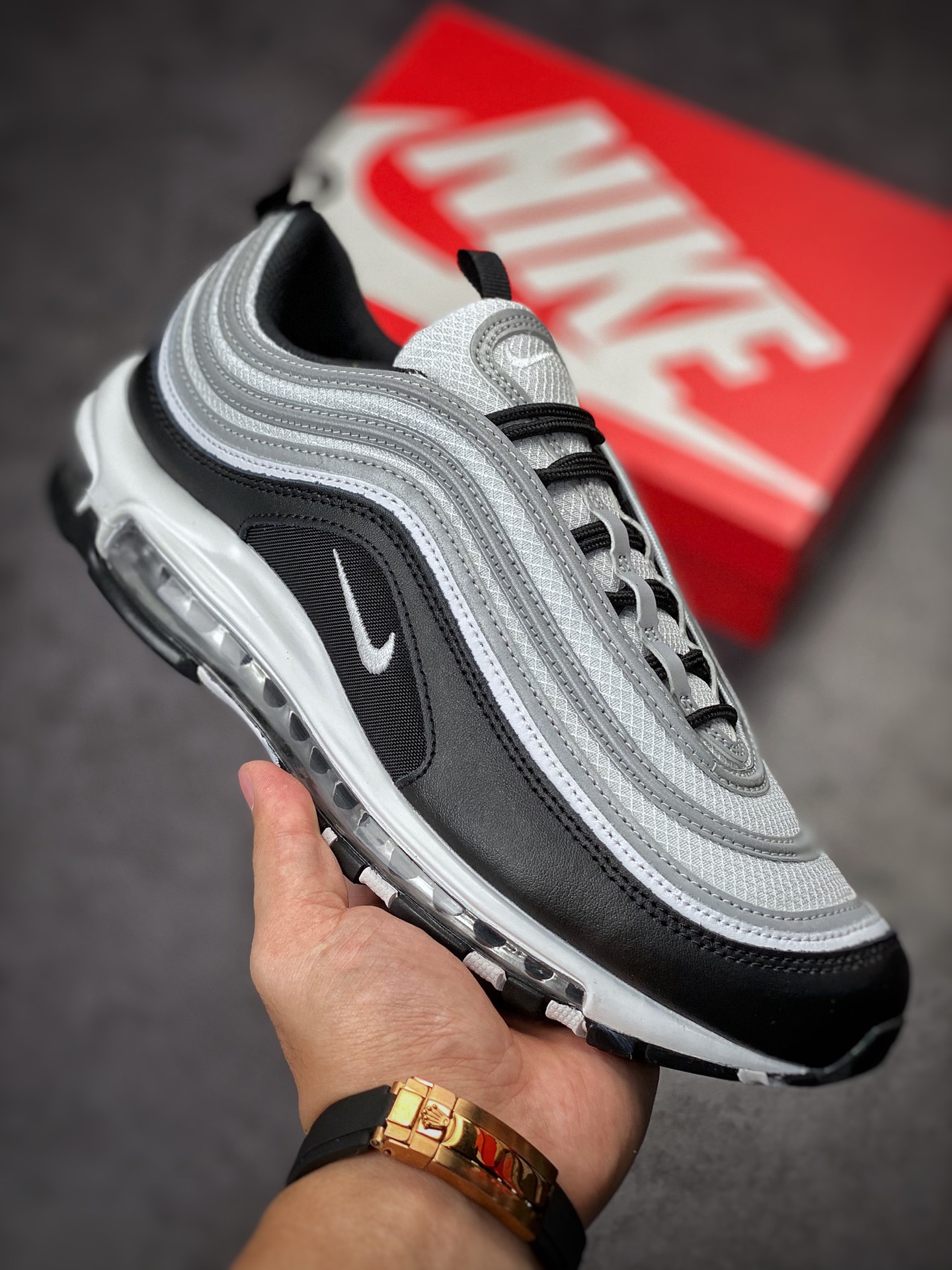 渠道订单NK Air Max 97 白银黑  DM0027-001