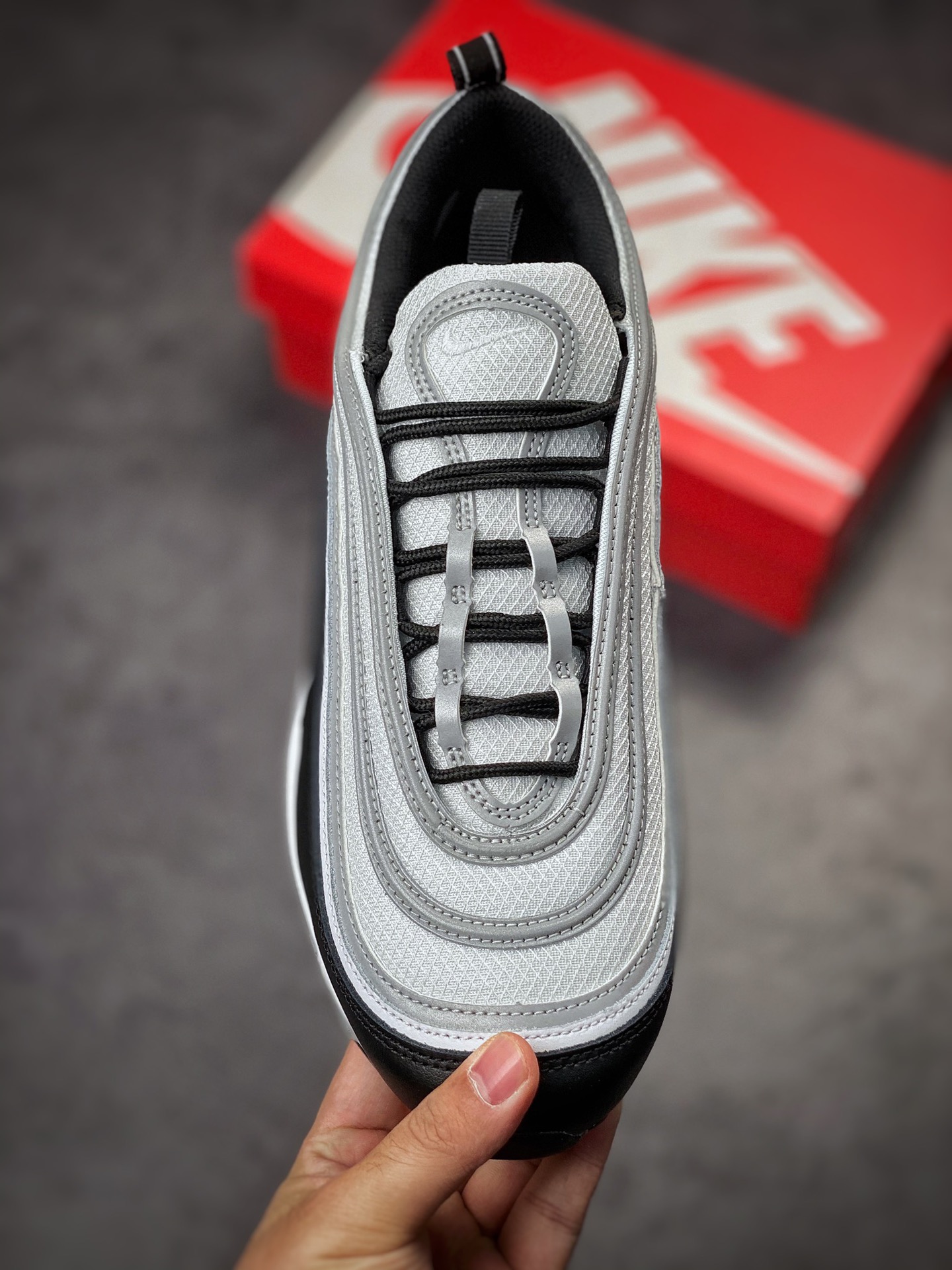渠道订单NK Air Max 97 白银黑  DM0027-001