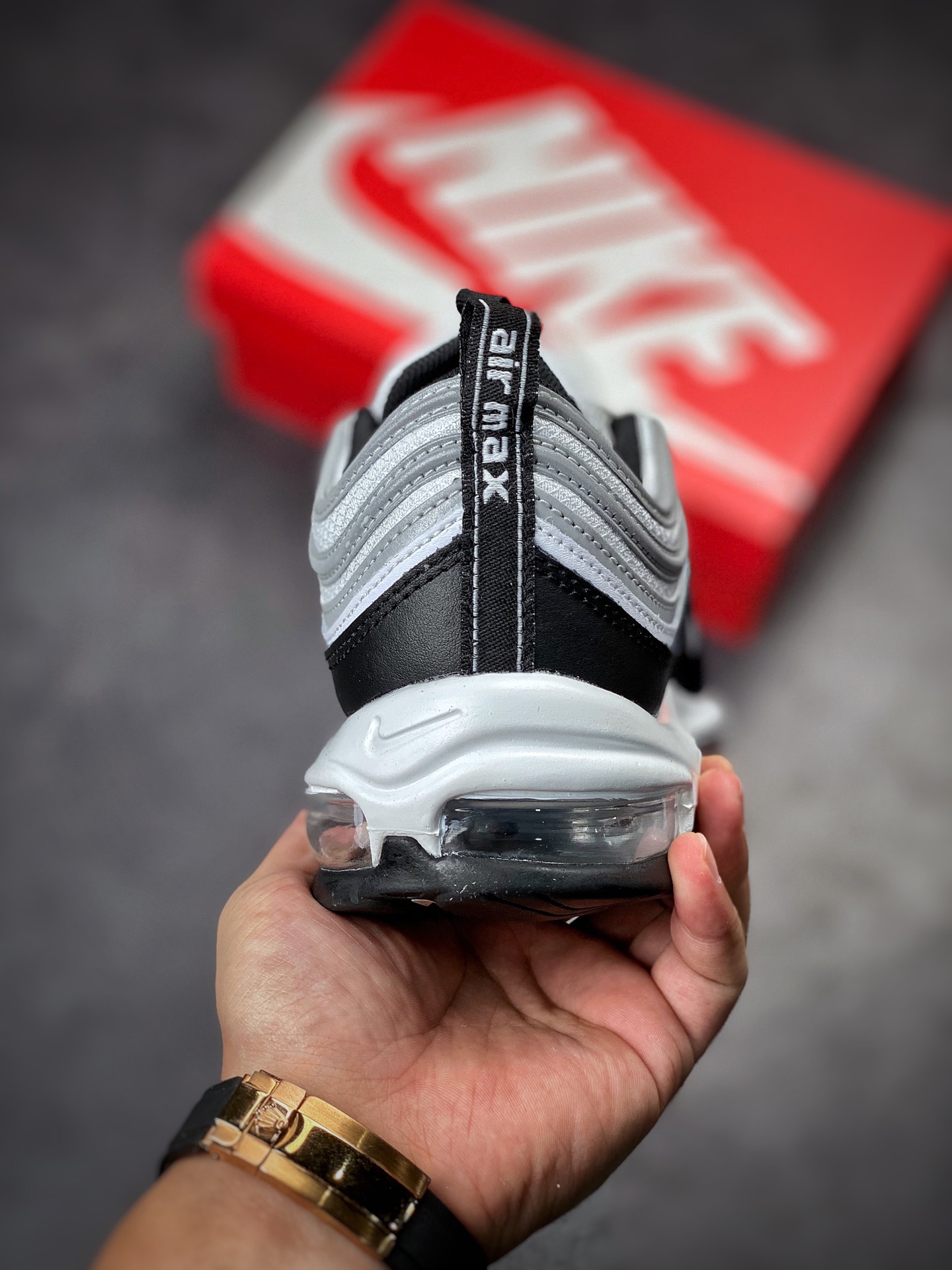 渠道订单NK Air Max 97 白银黑  DM0027-001