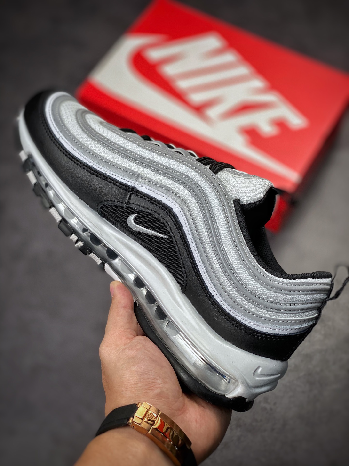 渠道订单NK Air Max 97 白银黑  DM0027-001