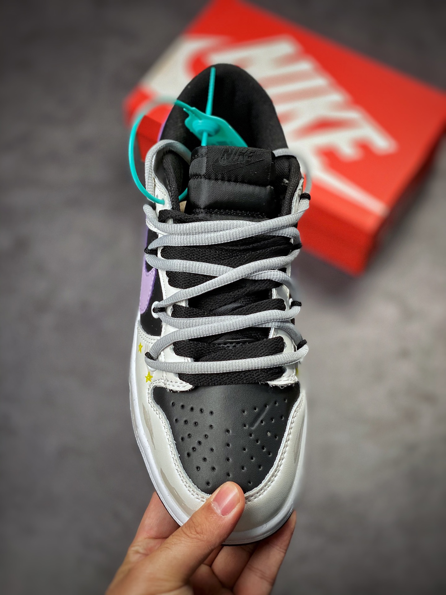 NIKE SB Dunk Low 黑灰紫绑带 DH9765-002
