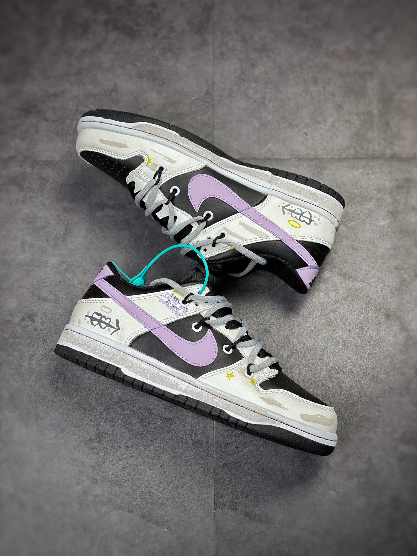 NIKE SB Dunk Low 黑灰紫绑带 DH9765-002