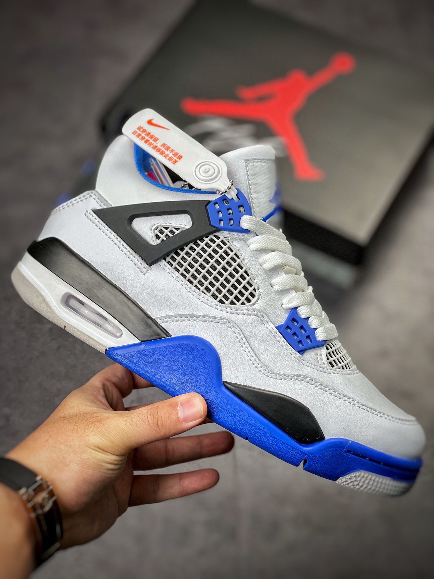 Air Jordan 4 Retro 赛车蓝 308497-117 Air Jordan 4 Retro 赛车蓝 308497-117
