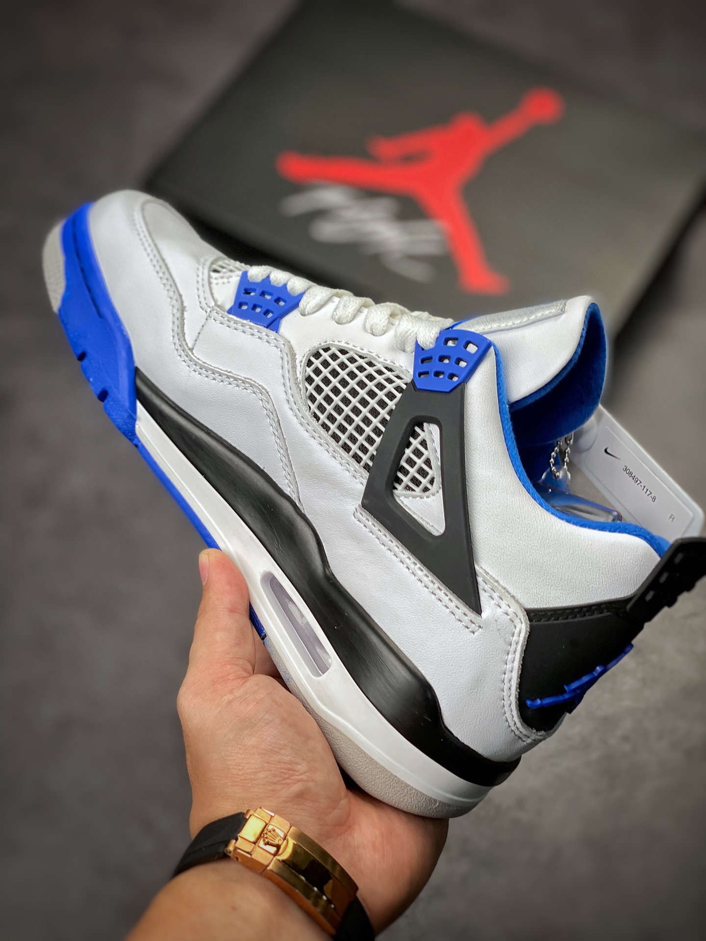 Air Jordan 4 Retro 赛车蓝 308497-117 Air Jordan 4 Retro 赛车蓝 308497-117