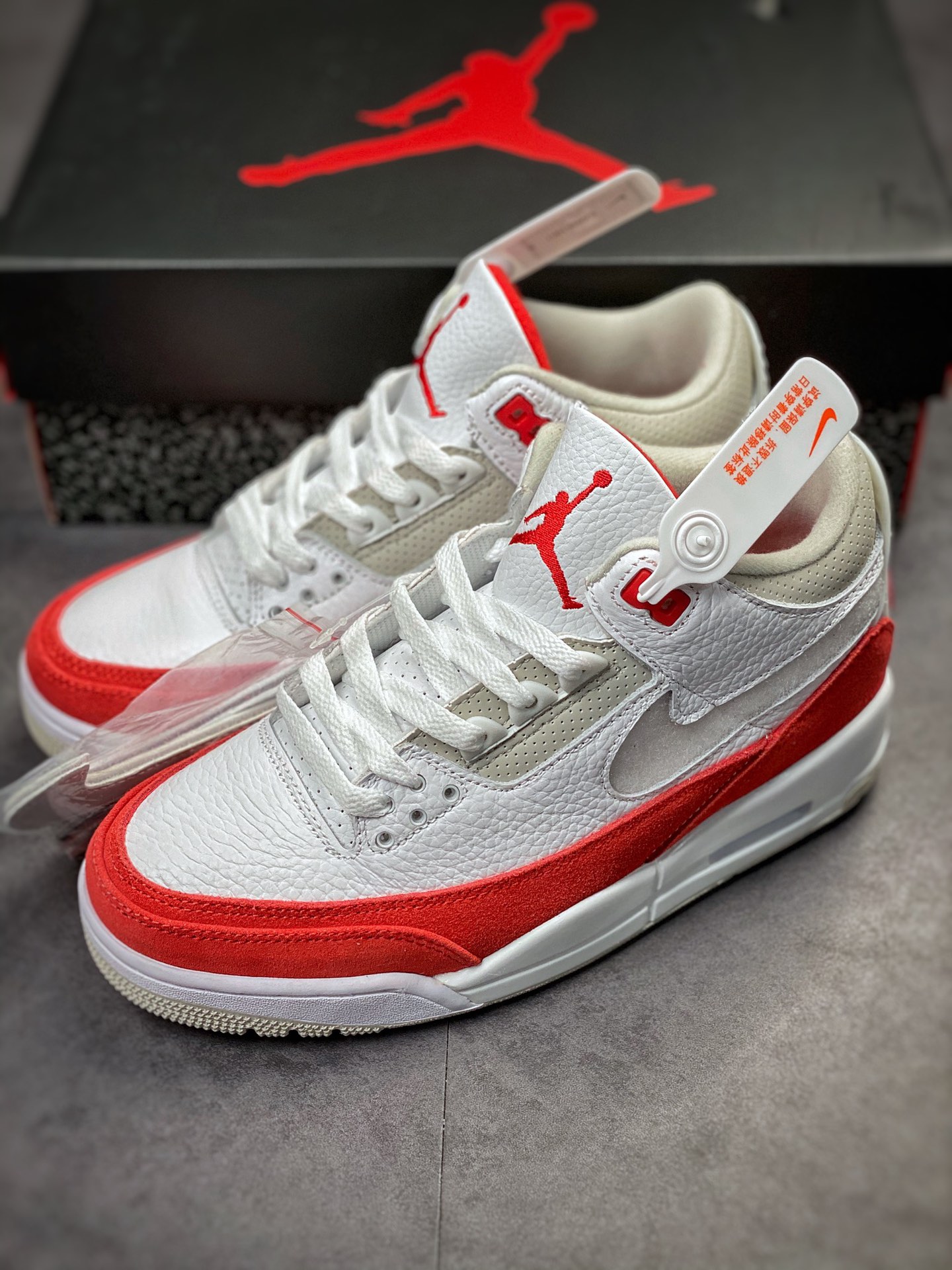 Air Jordan 3 Retro Tinker manuscript white red CJ0939-100