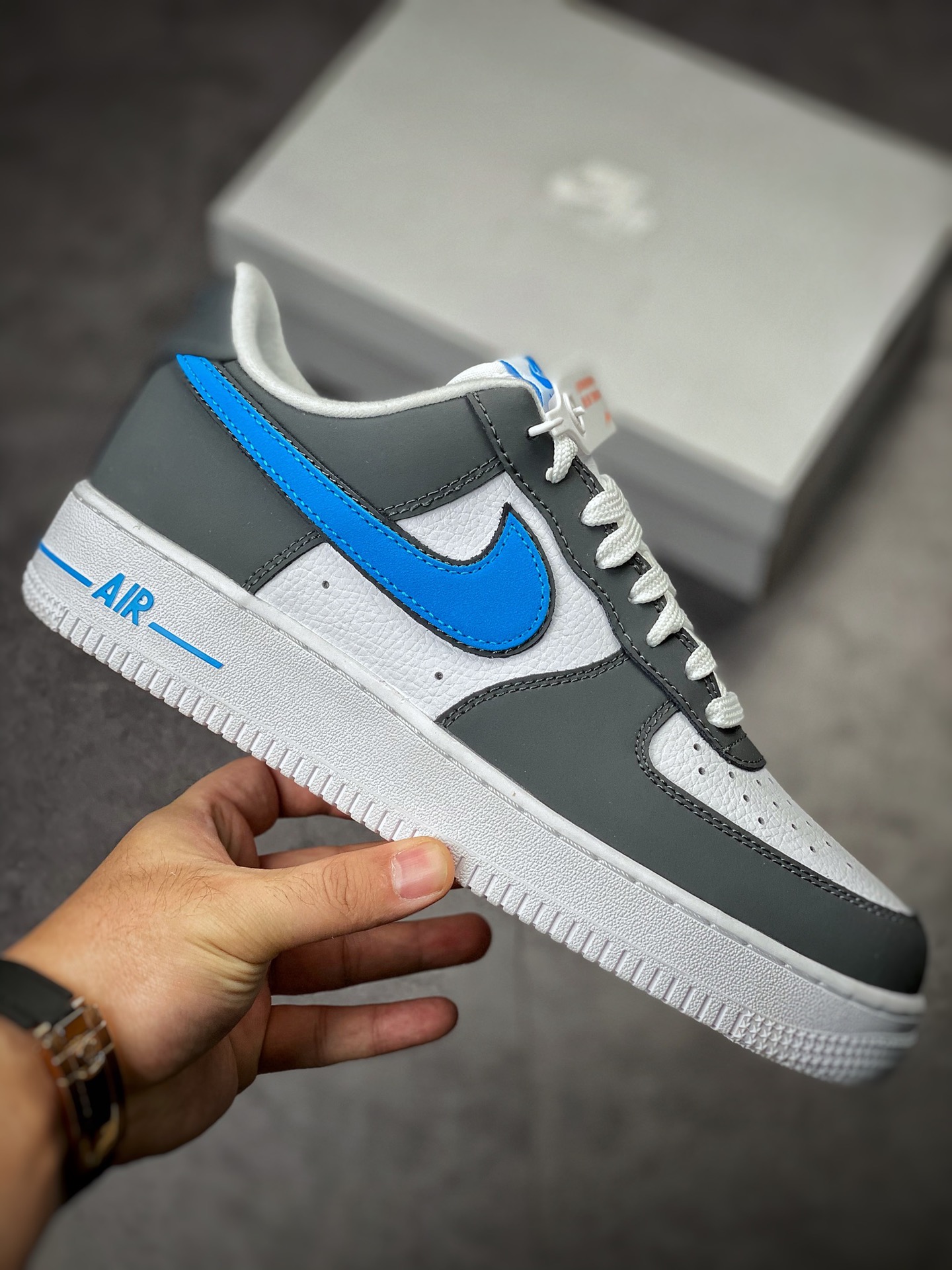 Nike Air Force 1 Low 07 White Gray Blue FB3360-100-Top High Quatity Cheap Sneakers Fashion Clothing Clothes Bags handbags Shoes of all Brand wholesale With The best Quality And Beautiful Price from China Factory Chinese suppliers wholesaler seller Nike Air Force 1 Low 07 White Gray Blue FB3360-100