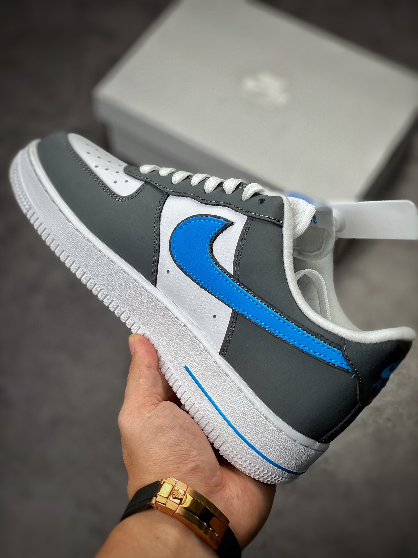 Nike Air Force 1 Low 07 White Gray Blue FB3360-100-Top High Quatity Cheap Sneakers Fashion Clothing Clothes Bags handbags Shoes of all Brand wholesale With The best Quality And Beautiful Price from China Factory Chinese suppliers wholesaler seller Nike Air Force 1 Low 07 White Gray Blue FB3360-100