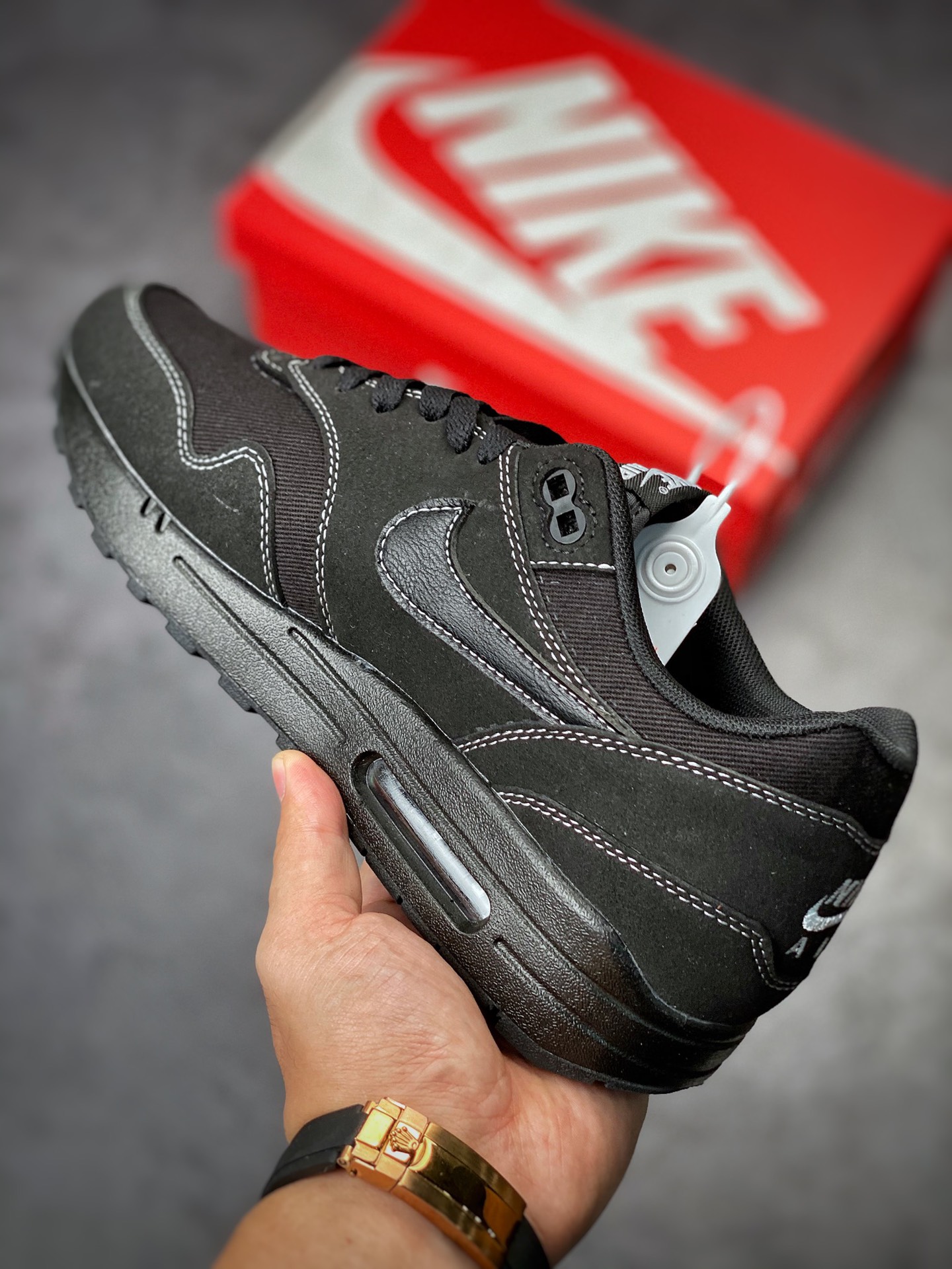 Nike Air Max 1 2022 Re-engraved Black Samurai Retro Casual Running Shoes DM7866-001-Top High Quatity Cheap Sneakers Fashion Clothing Clothes Bags handbags Shoes of all Brand wholesale With The best Quality And Beautiful Price from China Factory Chinese suppliers wholesaler seller Nike Air Max 1 2022 Re-engraved Black Samurai Retro Casual Running Shoes DM7866-001