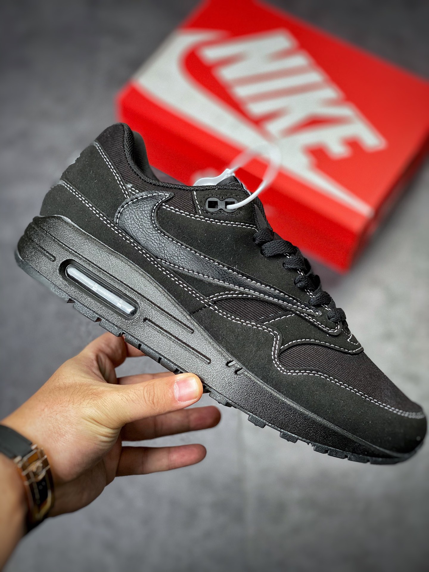 Nike Air Max 1 2022 Re-engraved Black Samurai Retro Casual Running Shoes DM7866-001-Top High Quatity Cheap Sneakers Fashion Clothing Clothes Bags handbags Shoes of all Brand wholesale With The best Quality And Beautiful Price from China Factory Chinese suppliers wholesaler seller Nike Air Max 1 2022 Re-engraved Black Samurai Retro Casual Running Shoes DM7866-001
