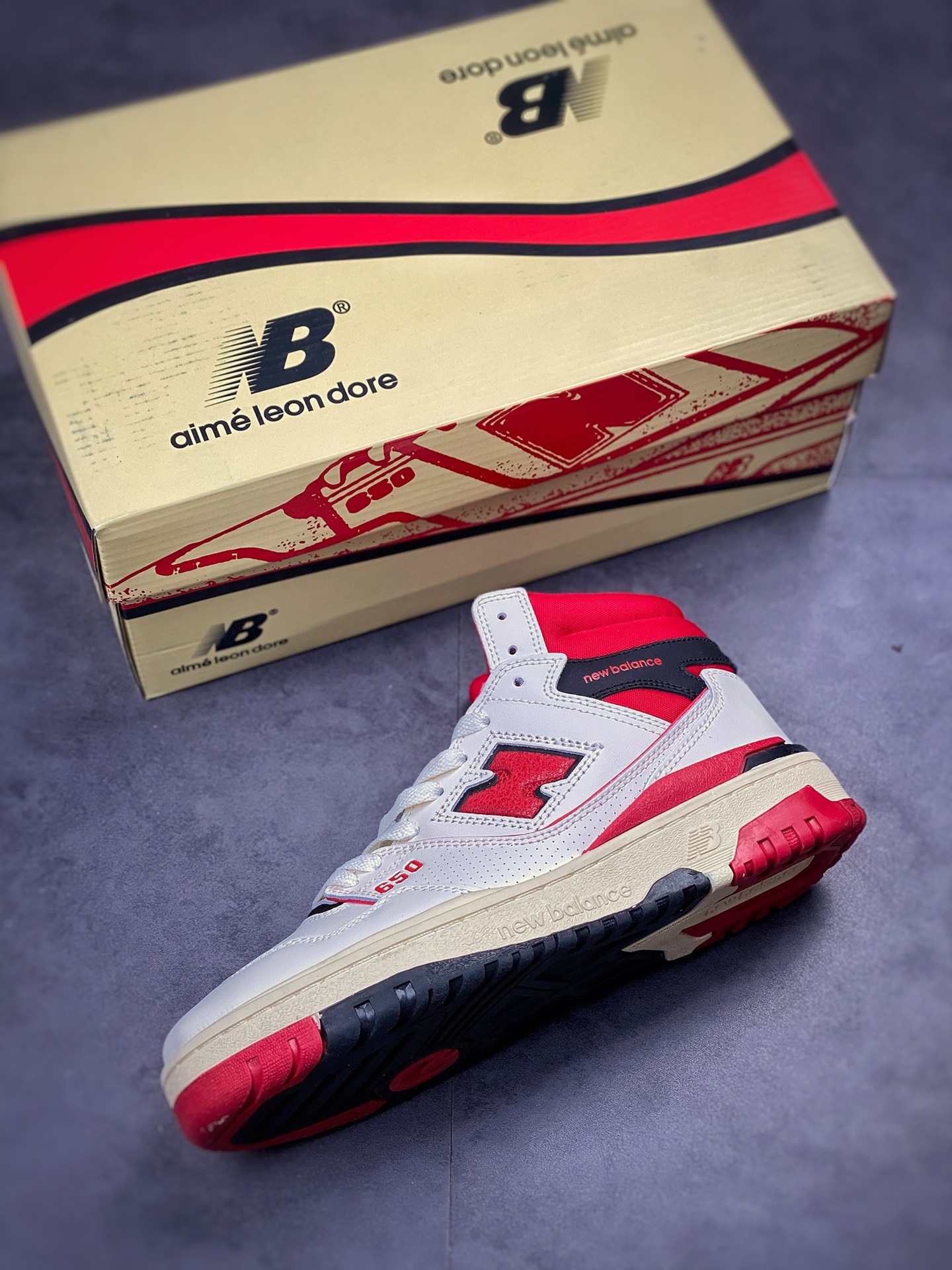 Aimé Leon Dore x New Balance 650 trendy casual retro basketball shoes BB650RE1