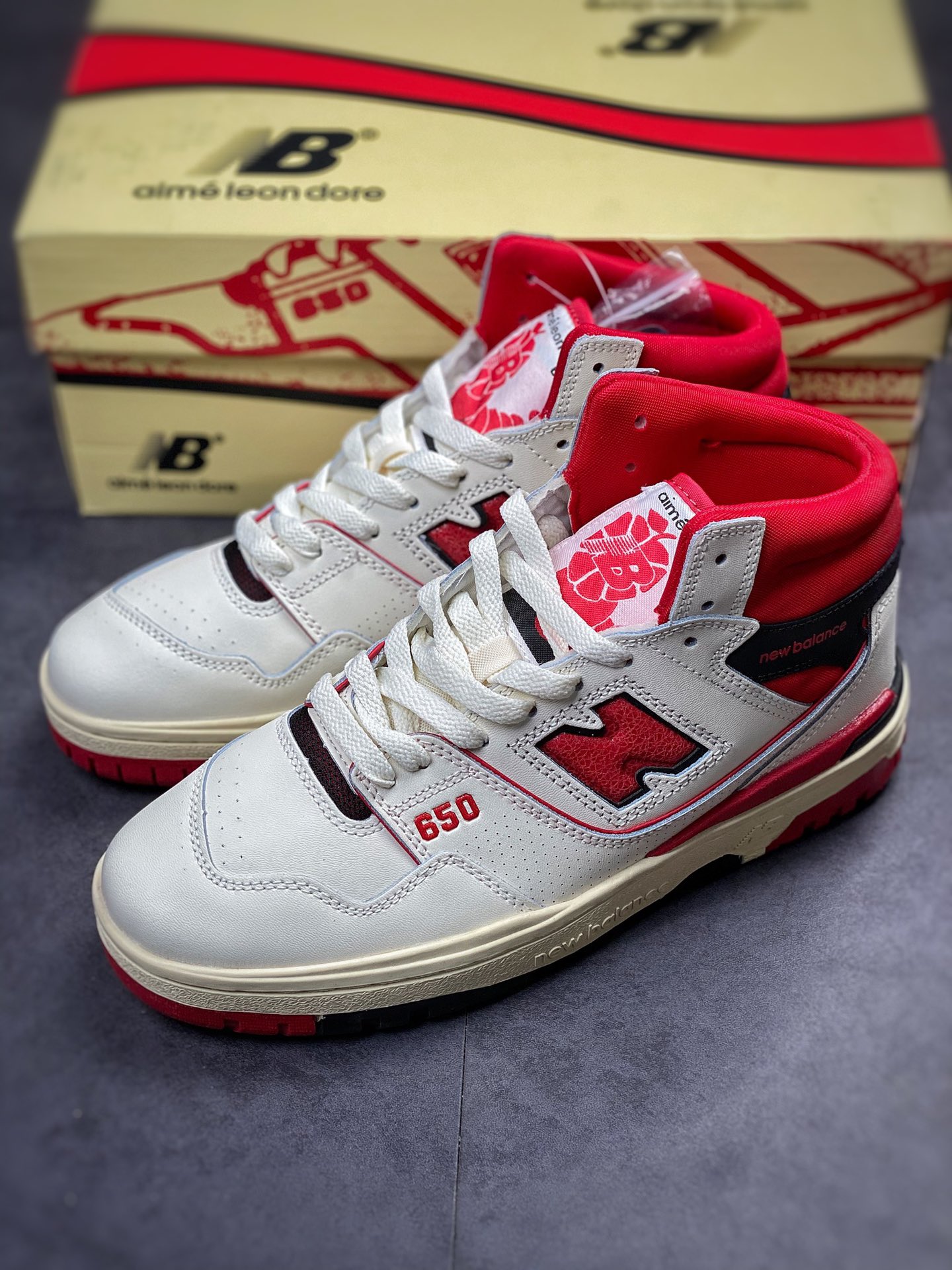 Aimé Leon Dore x New Balance 650 trendy casual retro basketball shoes BB650RE1