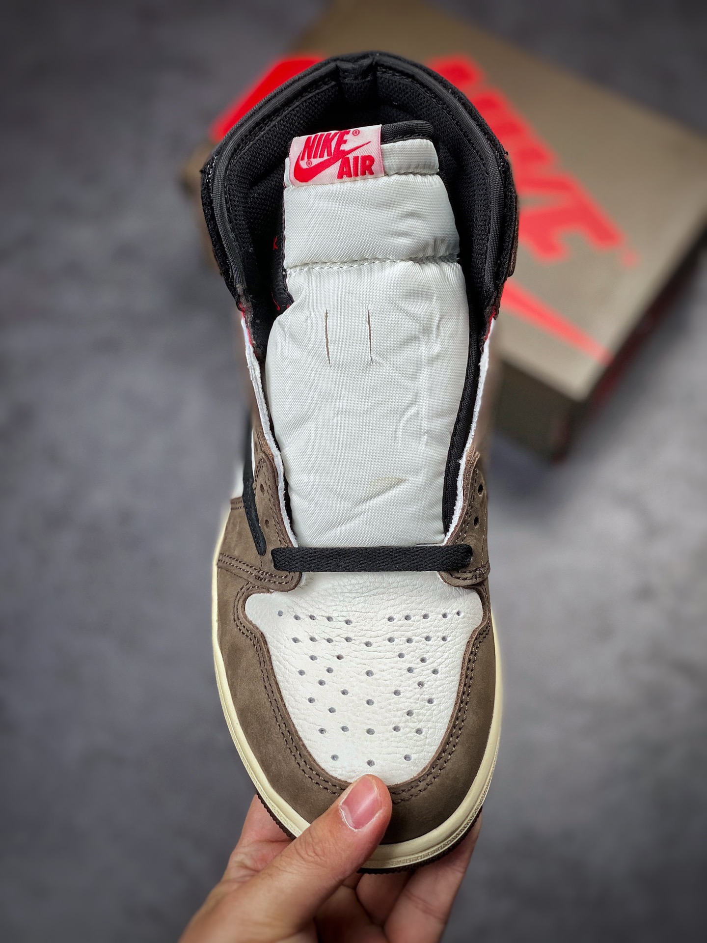Travis Scott x Air Jordan 1 High OG SP Barb Dark Brown CD4487-100-Top High Quatity Cheap Sneakers Fashion Clothing Clothes Bags handbags Shoes of all Brand wholesale With The best Quality And Beautiful Price from China Factory Chinese suppliers wholesaler seller Travis Scott x Air Jordan 1 High OG SP Barb Dark Brown CD4487-100