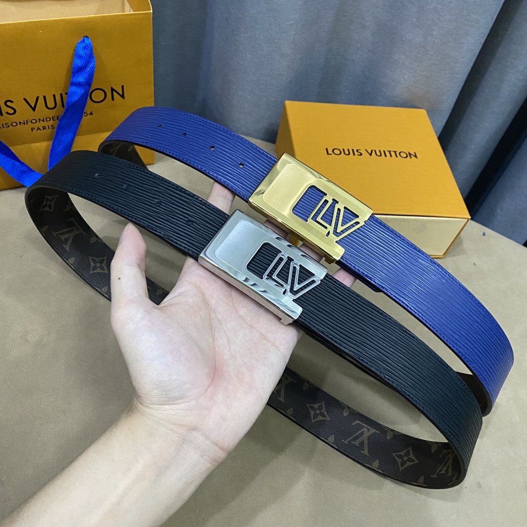 Louis Vuitton Belts Men Canvas