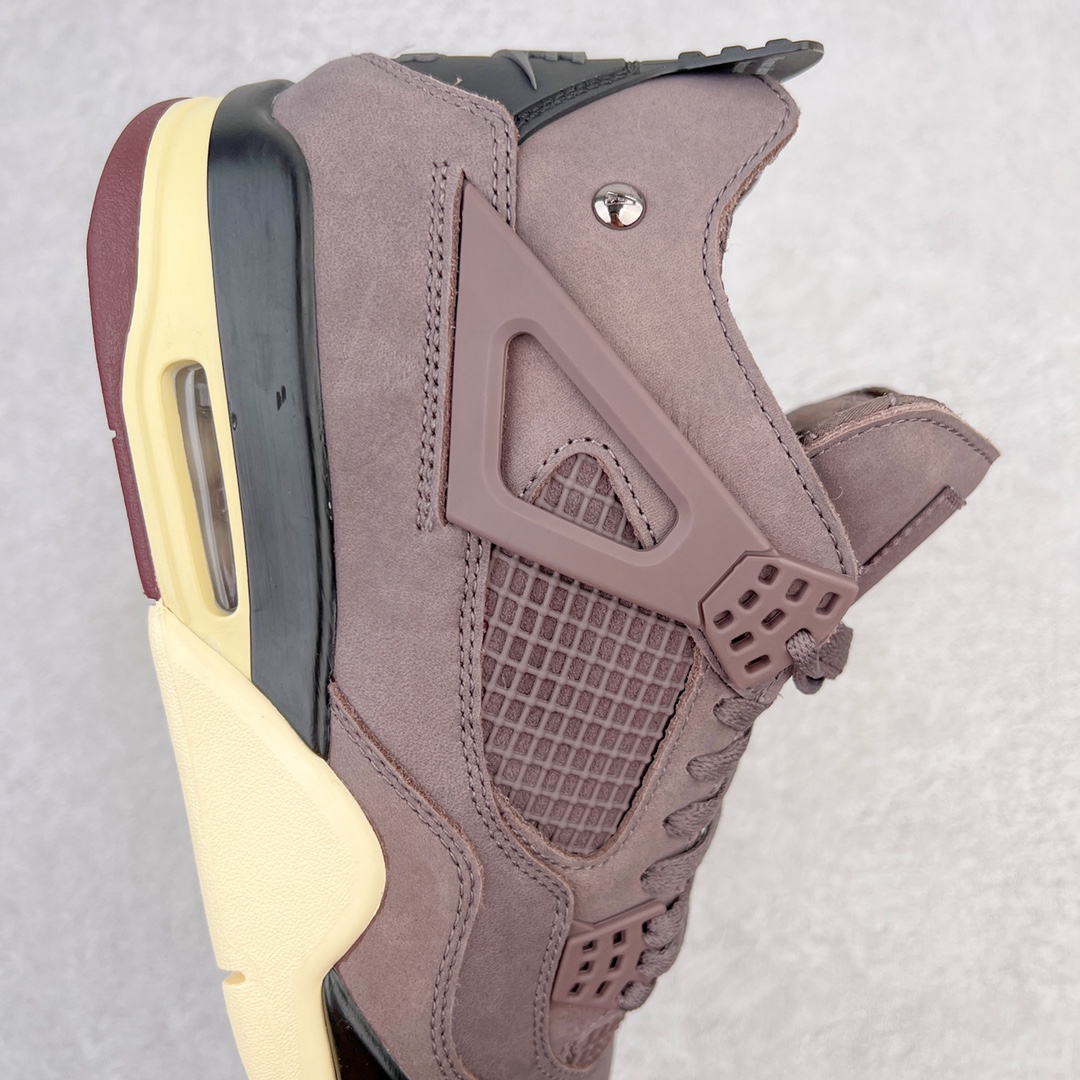 图片[6]-💰480 ＃GX A Ma Maniére x Air Jordan AJ4 Retro SP\”Violet Ore\” AMM联名酒红DV6773-220 圈内最强四代 耗时半年巨作 全套原纸板楦头开发 原厂特供皮料加持 确保原汁原味 完美呈现四代版型 一比一鞋头弧度高度鞋身弧度 数据细节工艺流程均保持原鞋一致 原厂TPU网格鞋带扣 正确内里网布 菱角分明不变形无多余毛边 柔软性质感一致于原鞋 市场唯一原厂鞋扣模具 背面可见隐藏注塑口 原厂织唛标 原厂飞人电绣工艺 尾指中部跳三针 独家绑鞋带手法 印刷中底布 四线拉帮 米色美纹纸贴合固定 进口港宝加持 后跟自然饱满 全鞋荧光划线卡点 追求极致完美 每一双都是工艺品 多重QC质检 超越公司货的品控标准 实实在在的免检产品 尺码：40 40.5 41 42 42.5 43 44 44.5 45 46 47.5 编码：by5936050-运动鞋