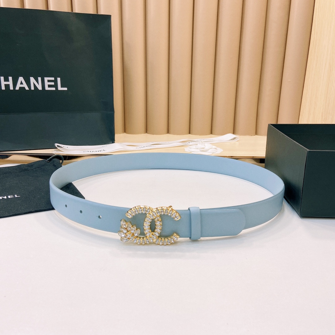 小香3.0Cm双面小牛皮与精品贵金属