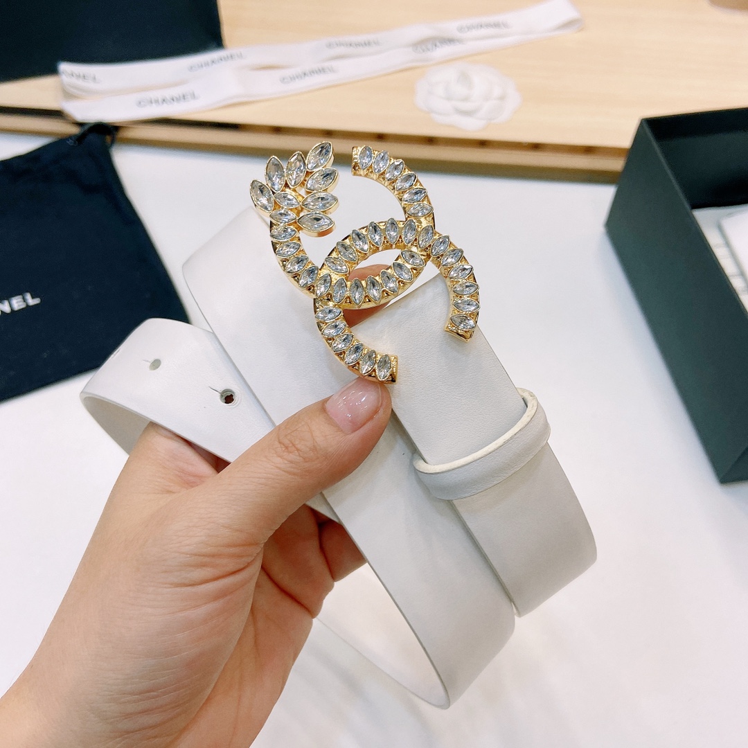 小香3.0Cm双面小牛皮与精品贵金属