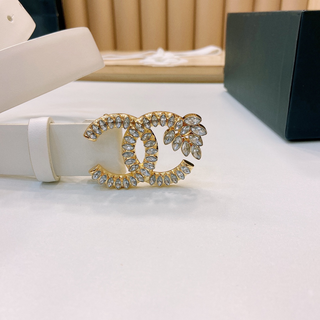 小香3.0Cm双面小牛皮与精品贵金属