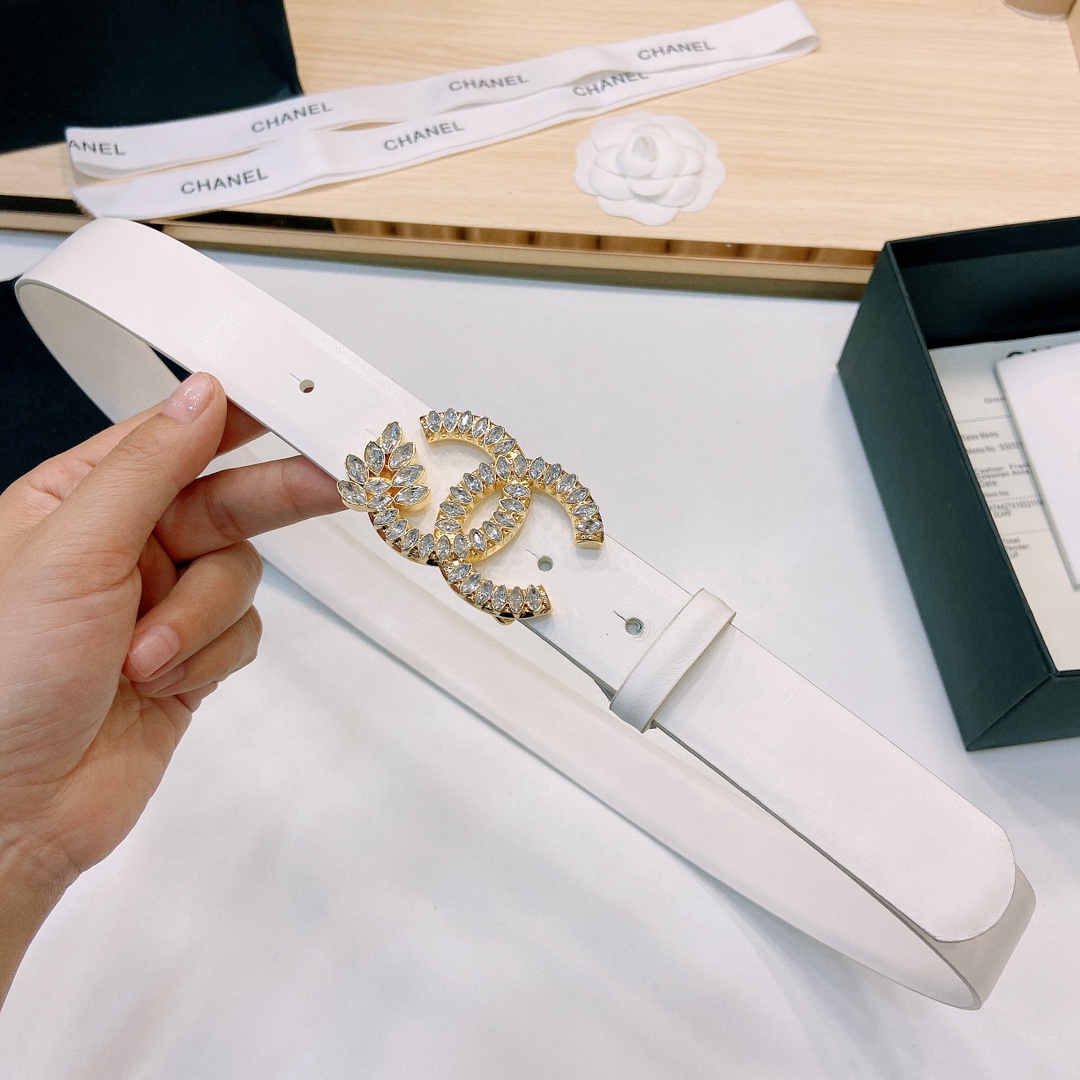 小香3.0Cm双面小牛皮与精品贵金属