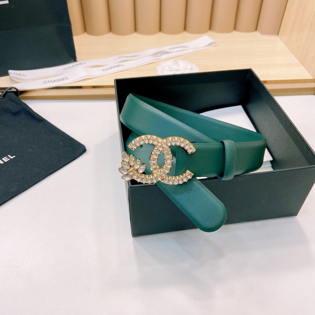 小香3.0Cm双面小牛皮与精品贵金属