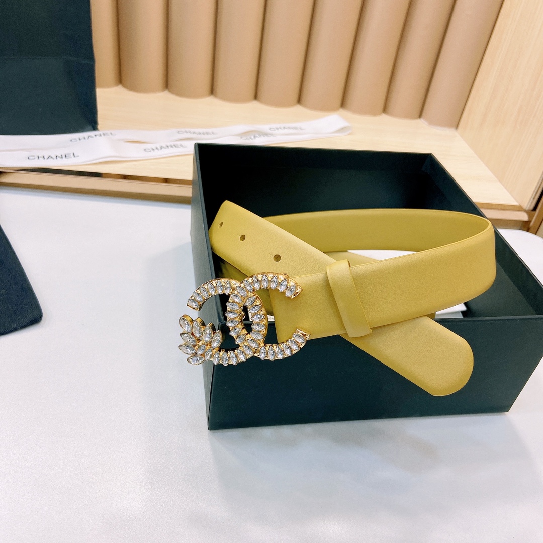 小香3.0Cm双面小牛皮与精品贵金属