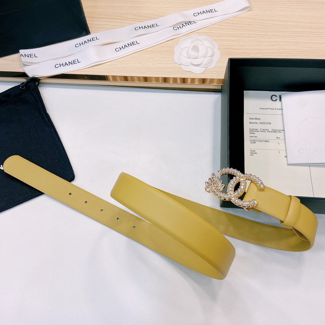 小香3.0Cm双面小牛皮与精品贵金属