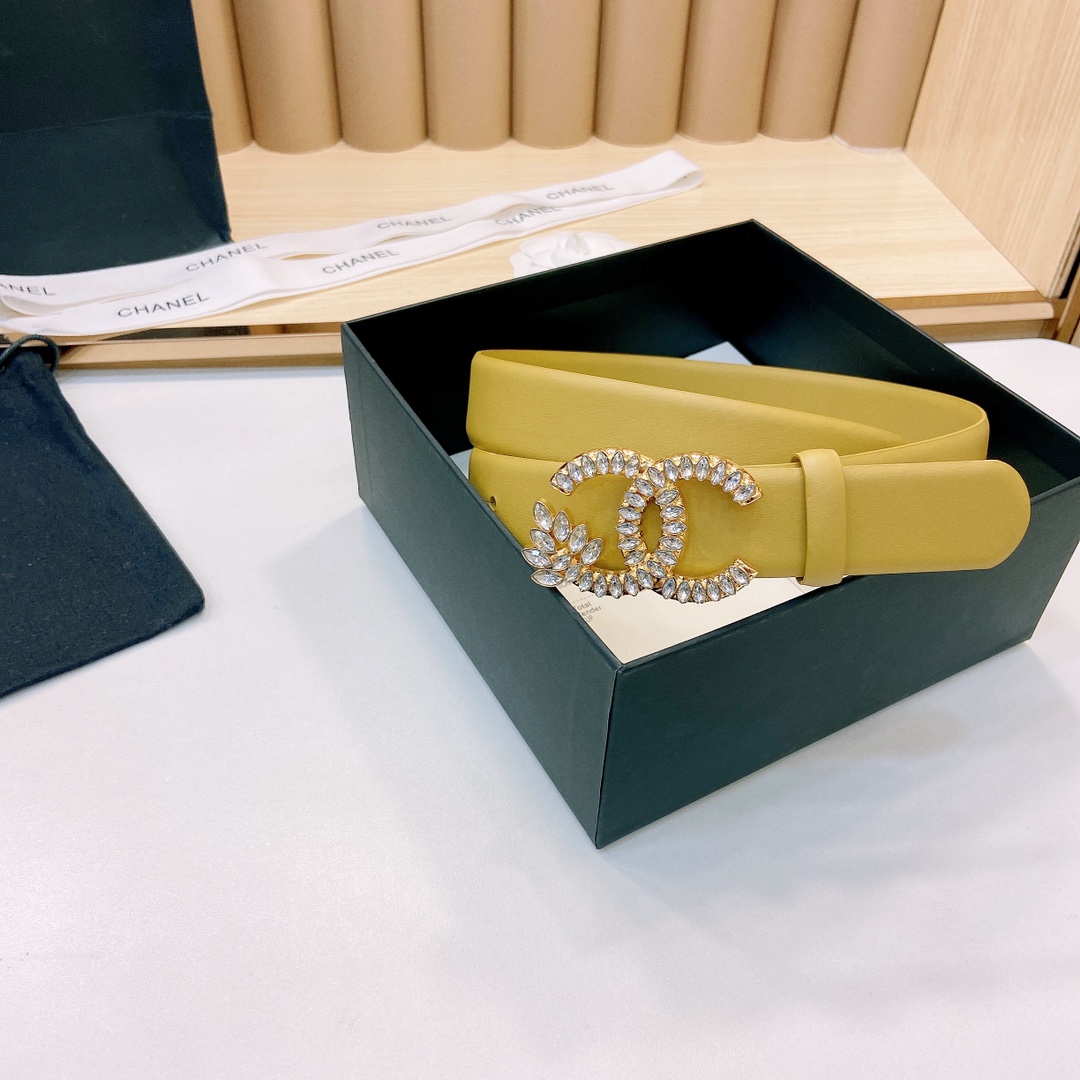 小香3.0Cm双面小牛皮与精品贵金属