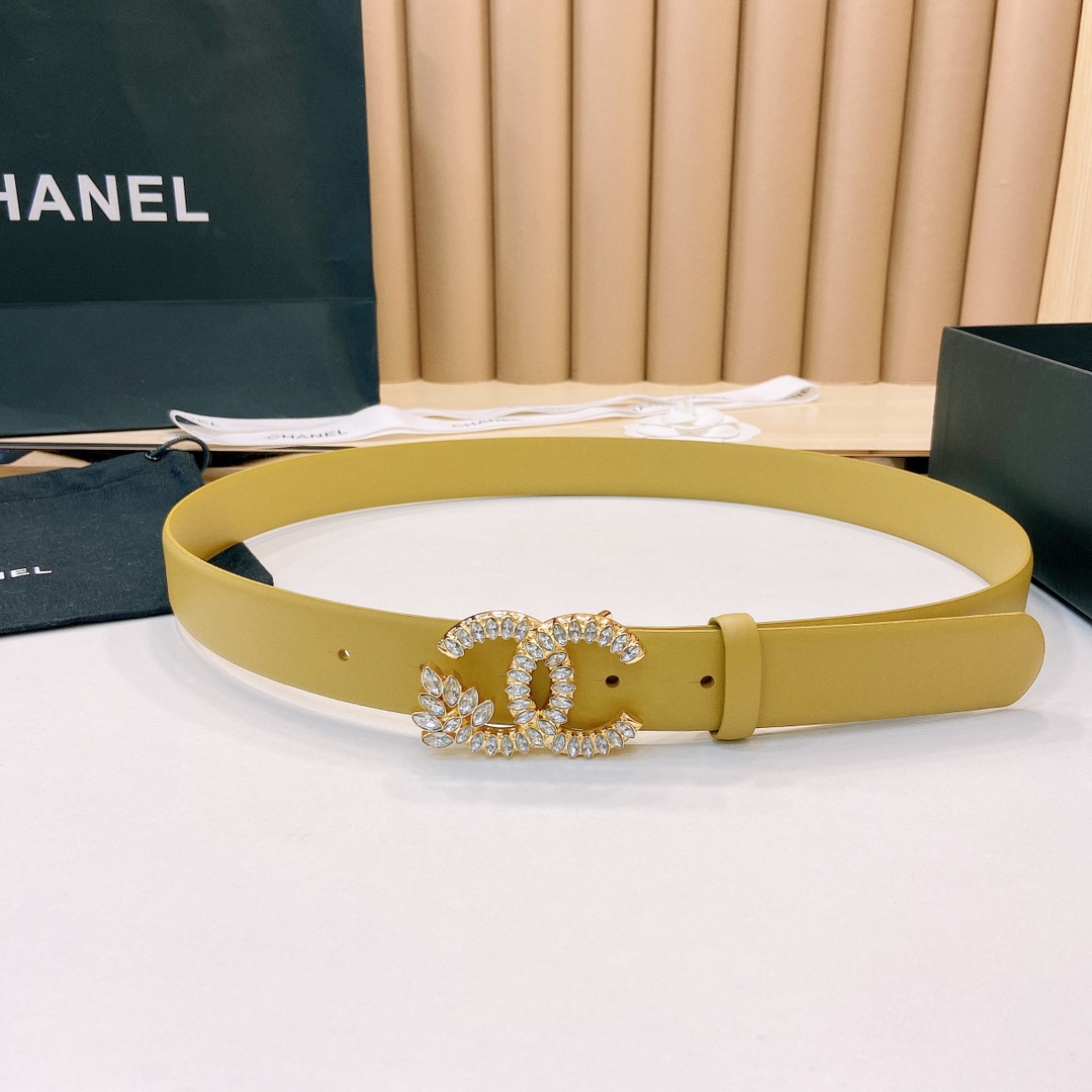 小香3.0Cm双面小牛皮与精品贵金属