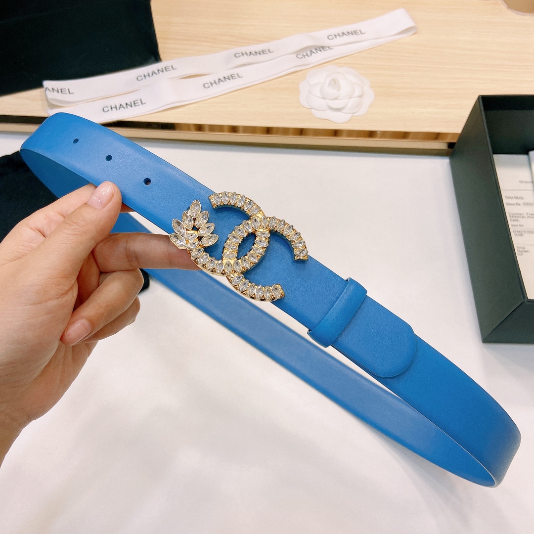 小香3.0Cm双面小牛皮与精品贵金属