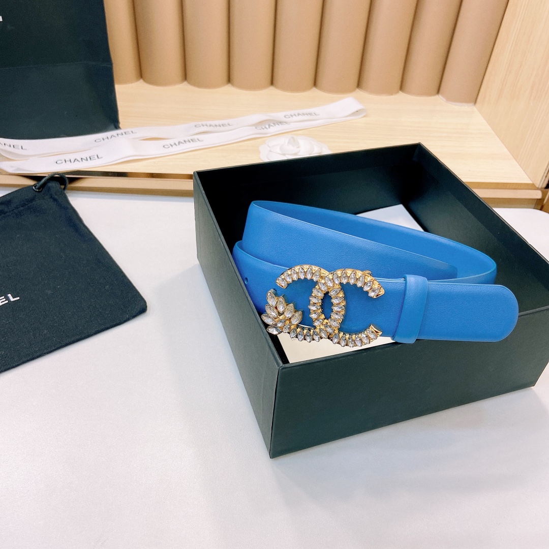 小香3.0Cm双面小牛皮与精品贵金属