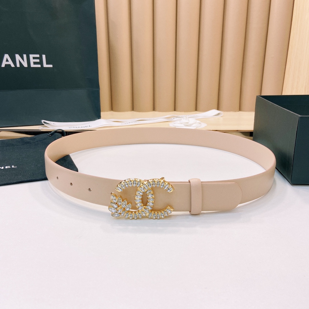 小香3.0Cm双面小牛皮与精品贵金属