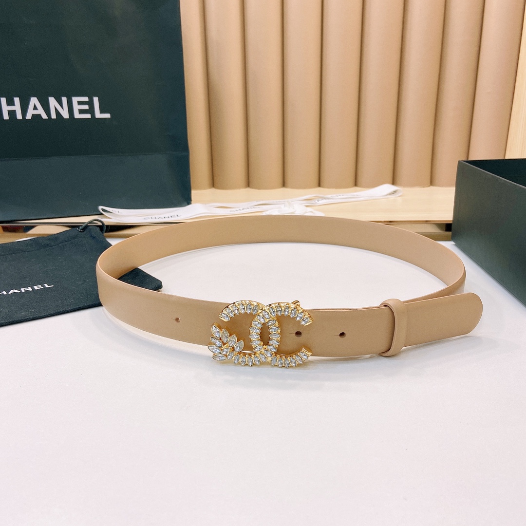 小香3.0Cm双面小牛皮与精品贵金属
