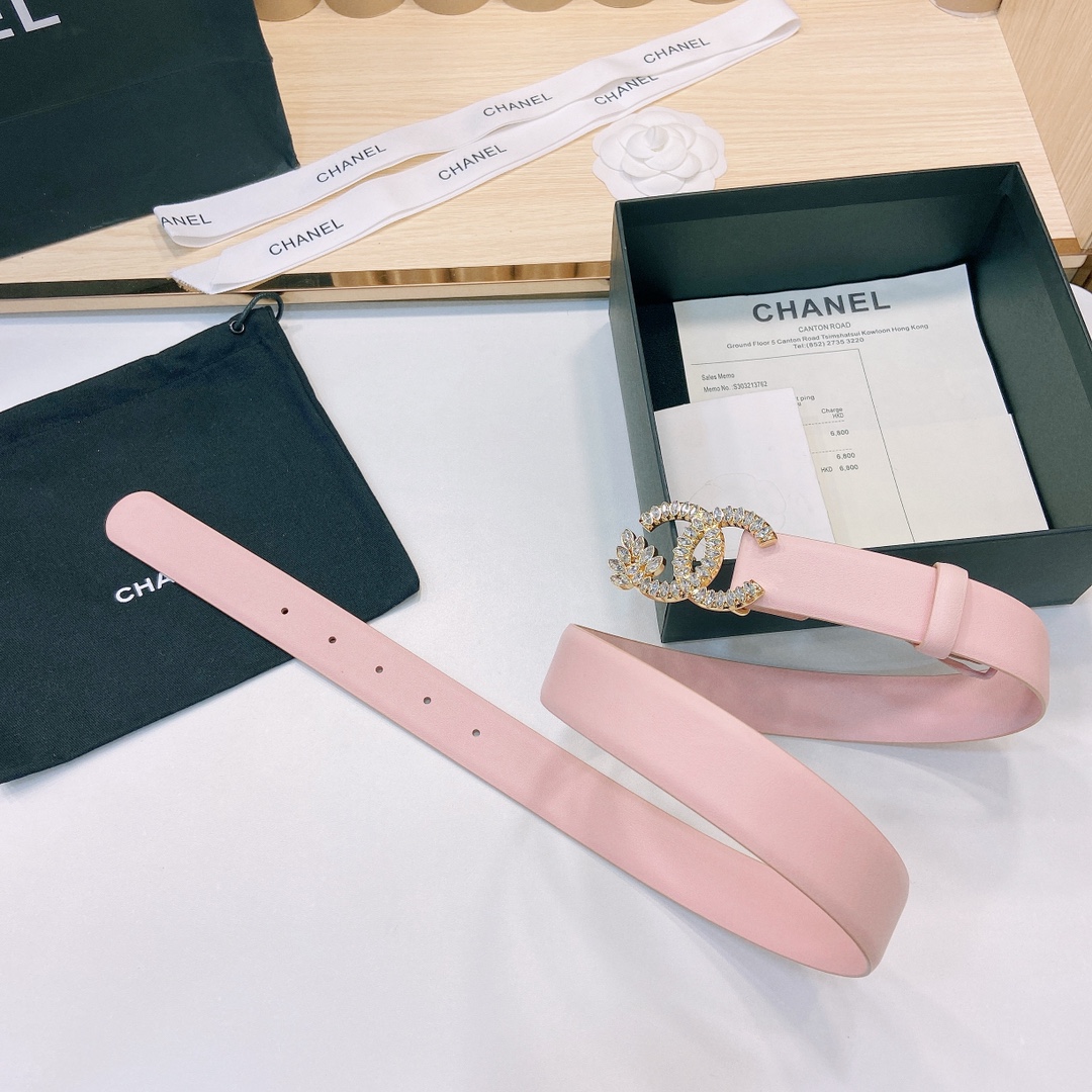小香3.0Cm双面小牛皮与精品贵金属